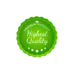 Highest quality premium product badge