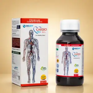 Cardio Pro Syrup bottle by Bioqem Pharma – ayurvedic heart tonic