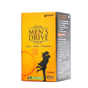 Men's Drive Capsules box front view – energy booster for men