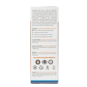 OrthoQem Oil Bioqem Pharma massage oil pack detail