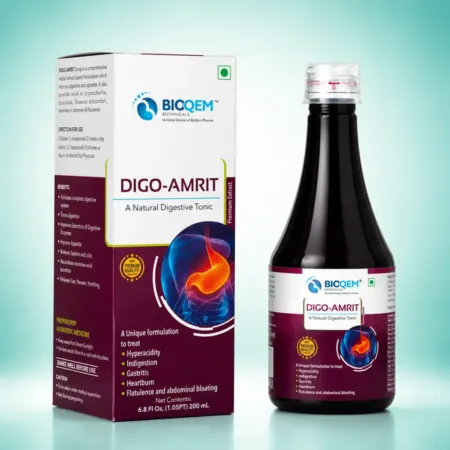 Digo Amrit Syrup bottle by Bioqem Pharma – ayurvedic digestive syrup