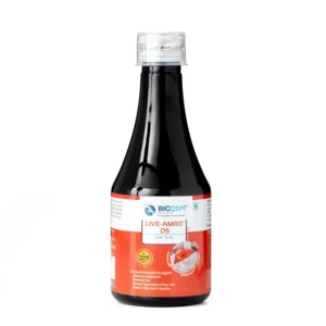 Live Amrit DS Syrup bottle front view – liver tonic syrup