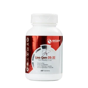 LivoQem DS-32 tablets herbal liver support, pack detail