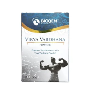 Virya Vardhana Powder box, front view, 100 g, by Bioqem