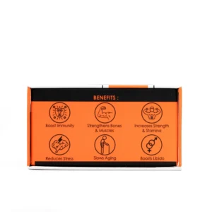 Shilajit Gold Resin box side panel with product details