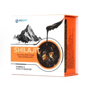 Shilajit Gold Resin box, front view, Himalayan shilajit by Bioqem