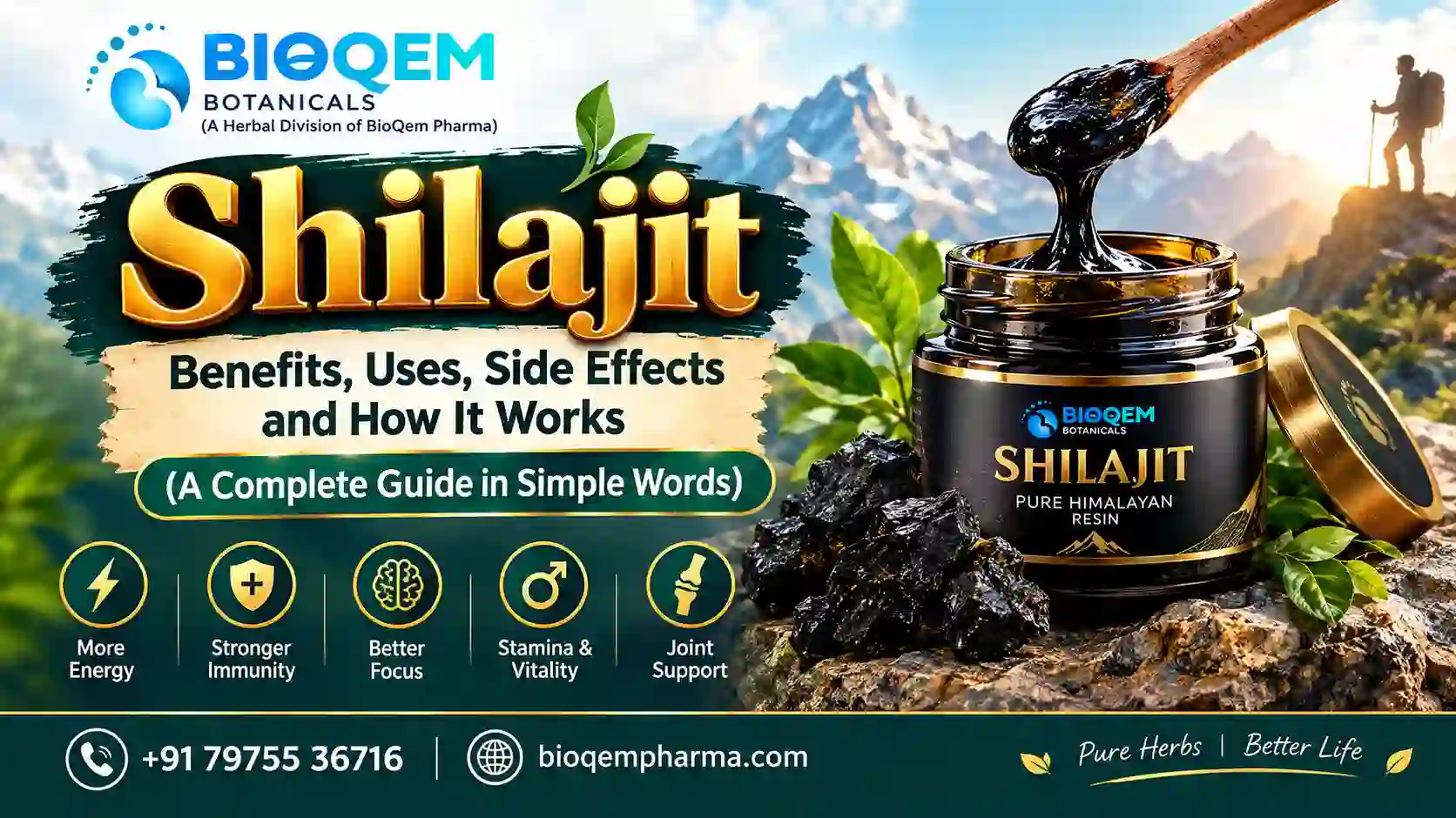 Shilajit benefits guide: what shilajit is, its uses, side effects and how it works, explained in simple words